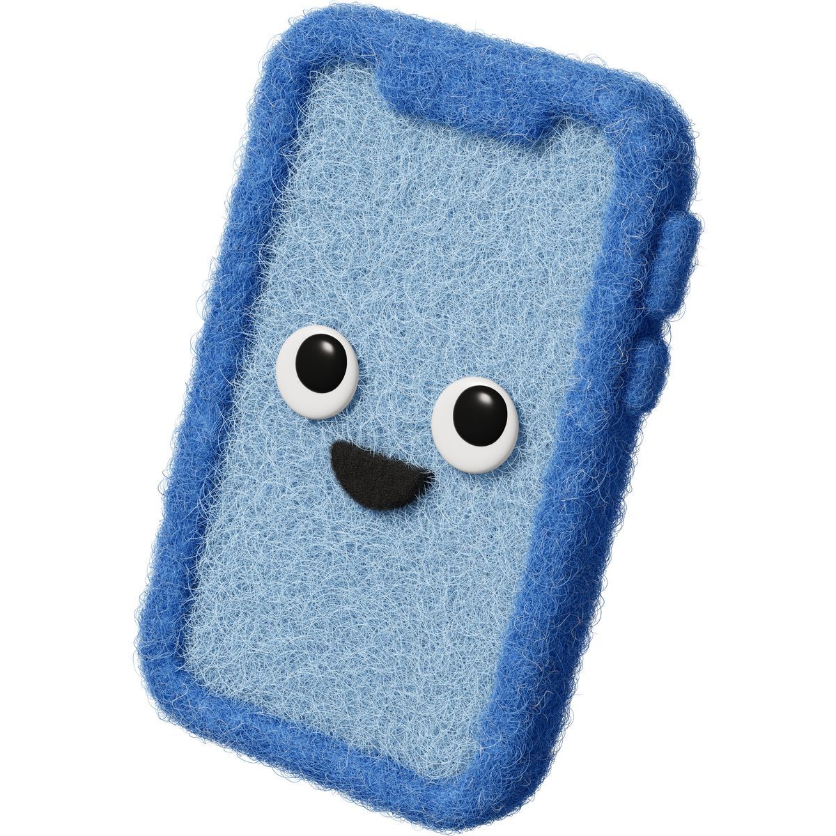 fuzzy style cute phone icon