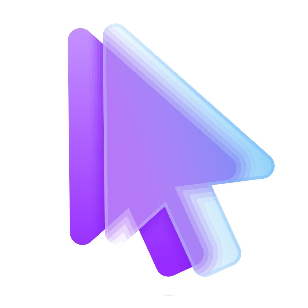 glassmorphism style 3d zeiger icon