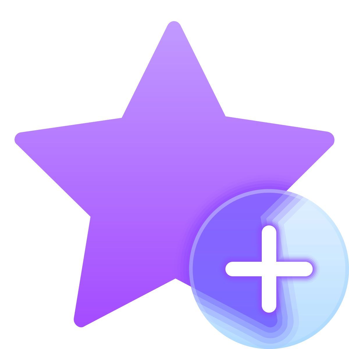 icon adicionar aos favoritos glassmorphism estilo