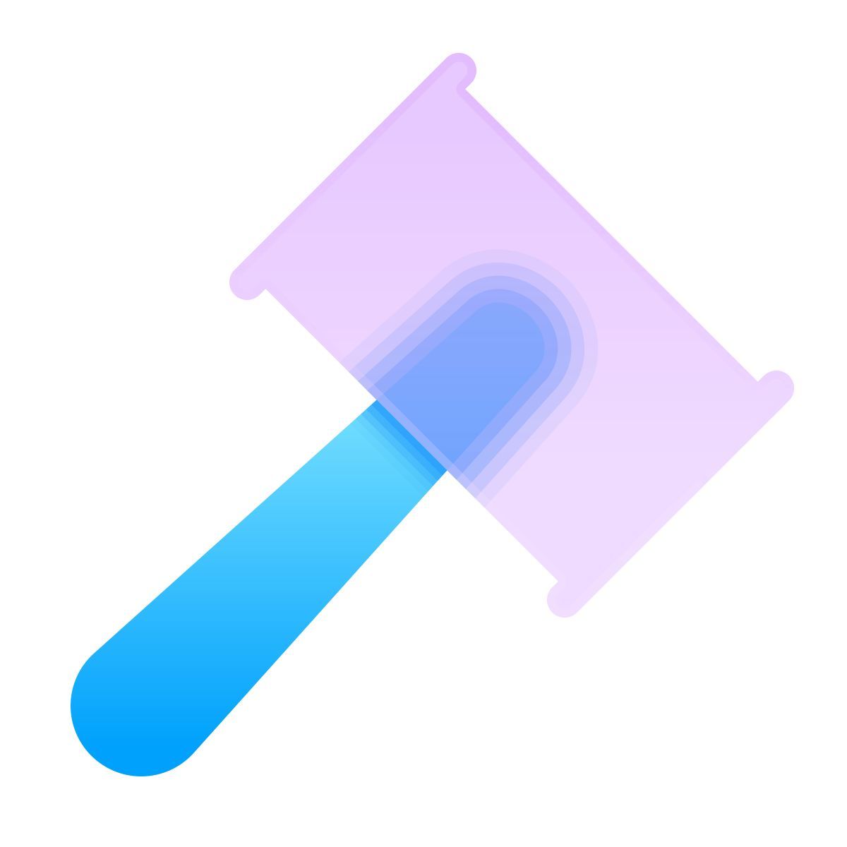 glassmorphism style auktion icon