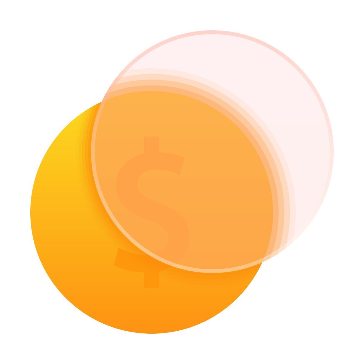 glassmorphism style medio 2 icon