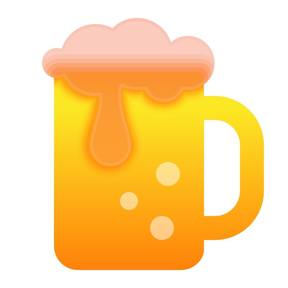 glassmorphism style bier icon