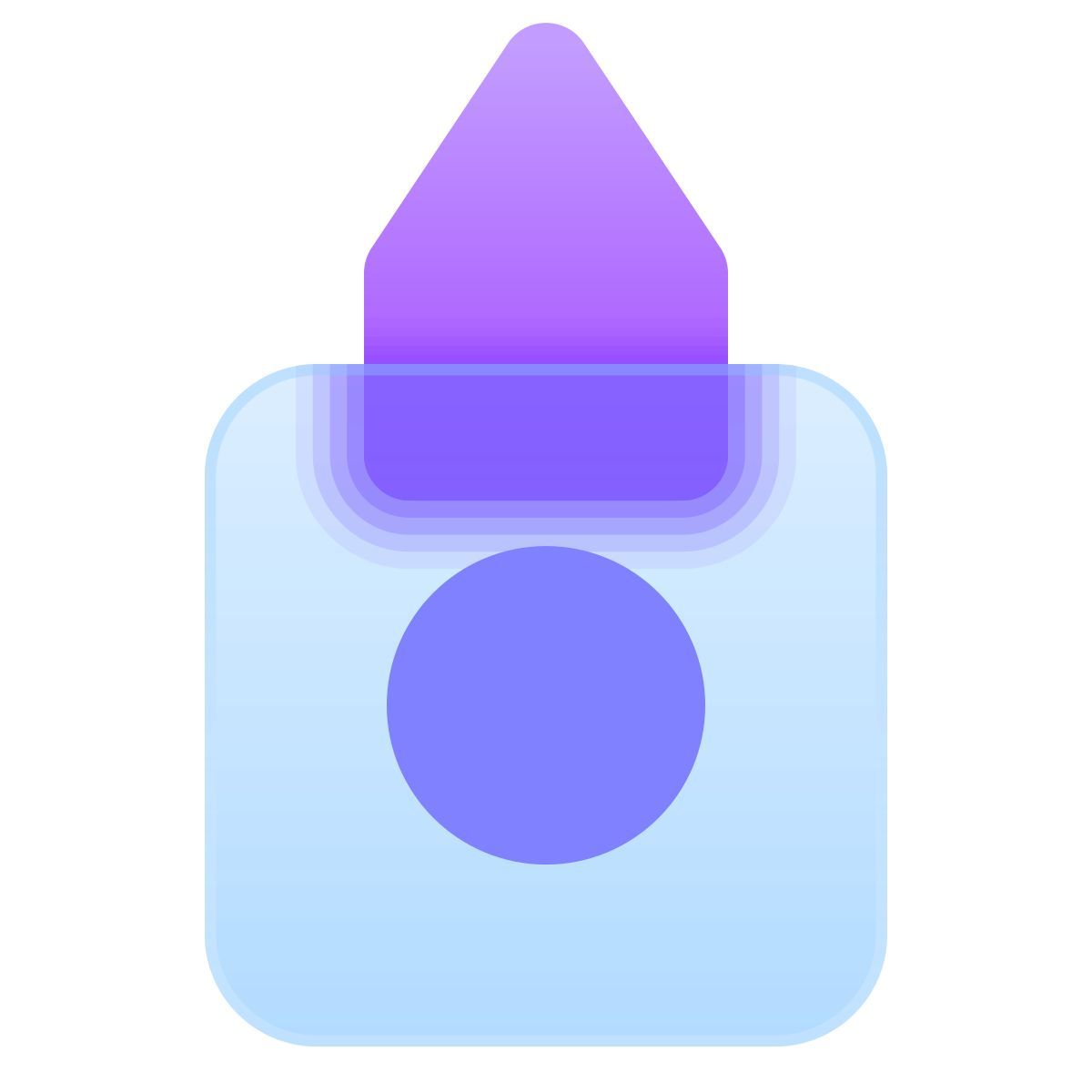 glassmorphism style big ben icon