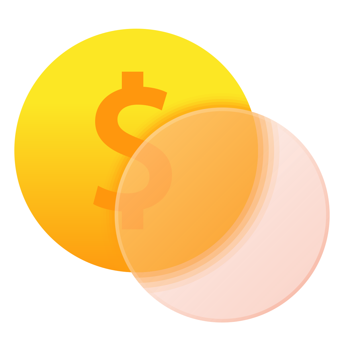 glassmorphism style billing icon
