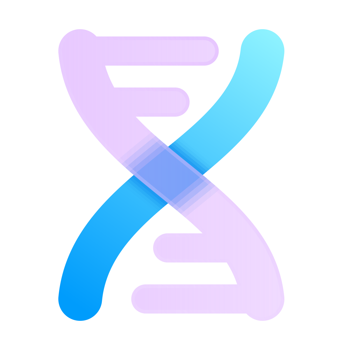 glassmorphism style biotech icon