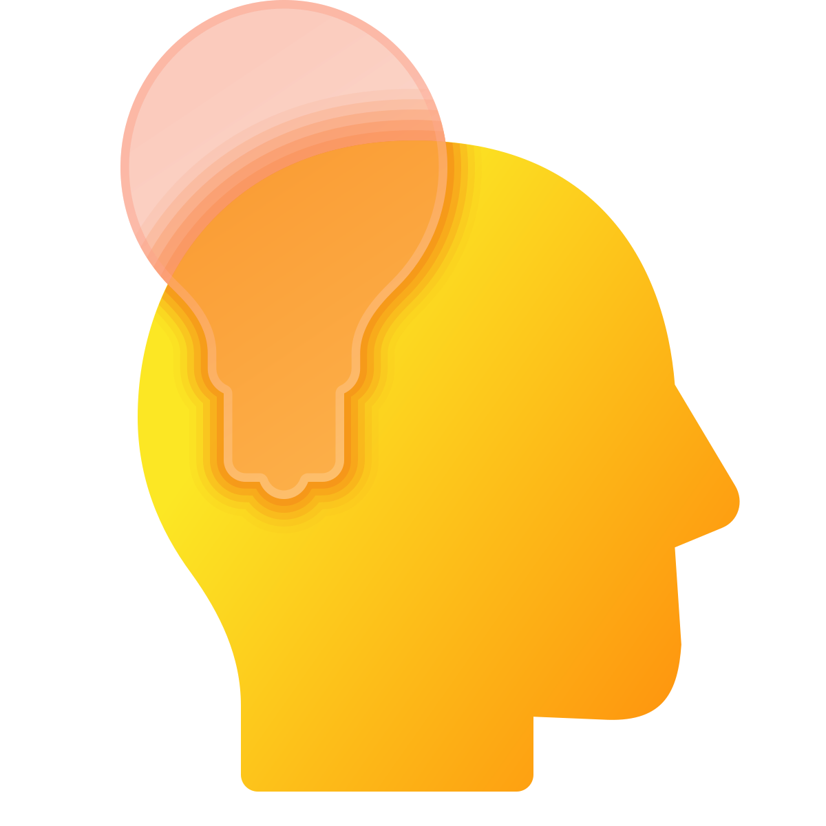 glassmorphism style brainstorm skill icon