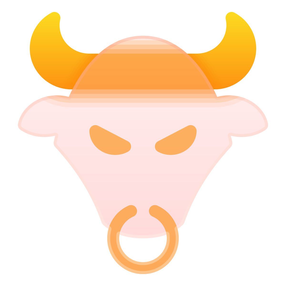 glassmorphism style toro icon