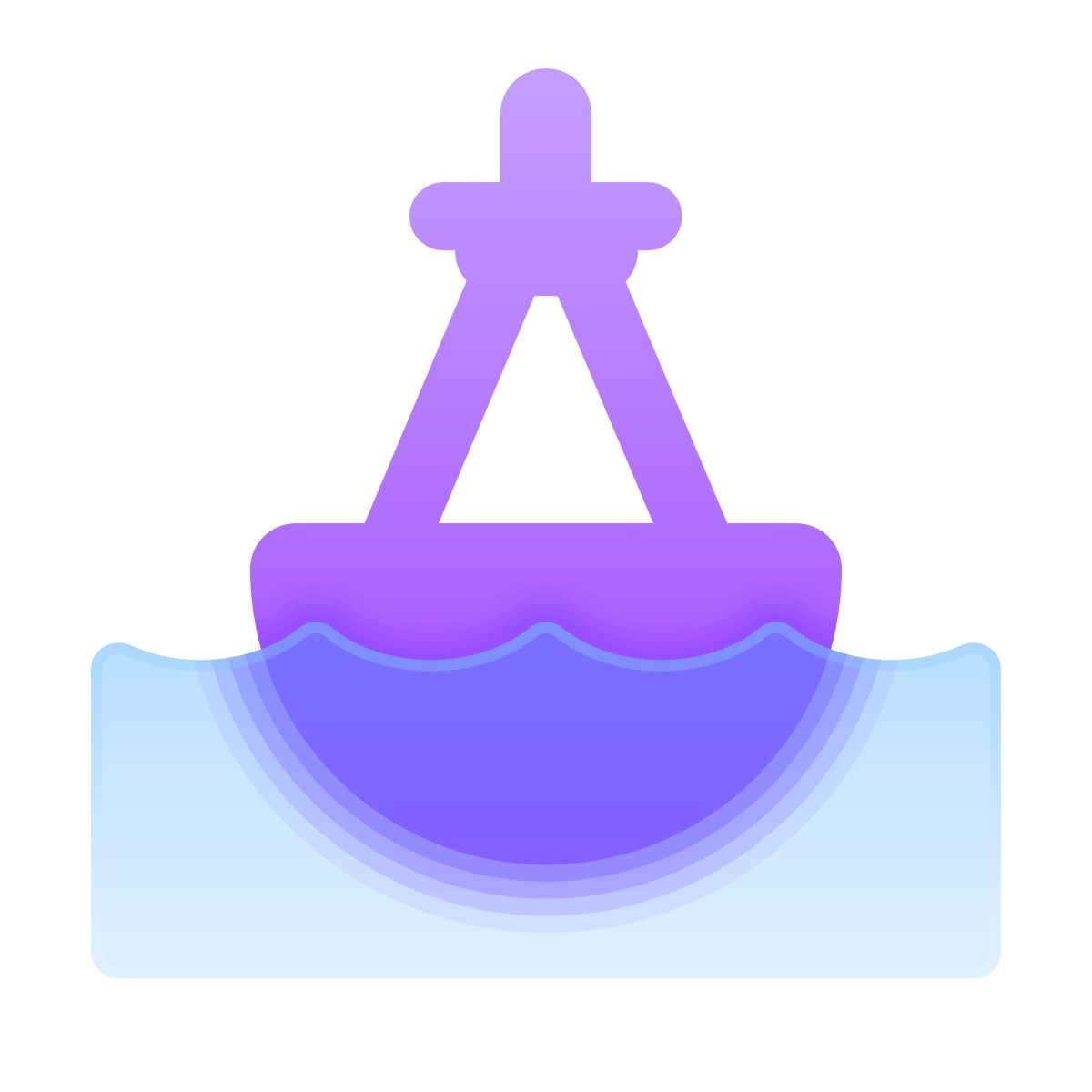 glassmorphism style 浮标 icon