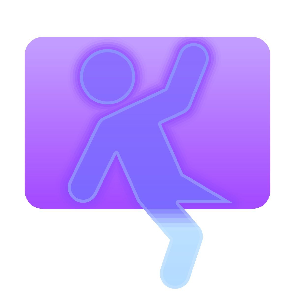 glassmorphism style burglary icon