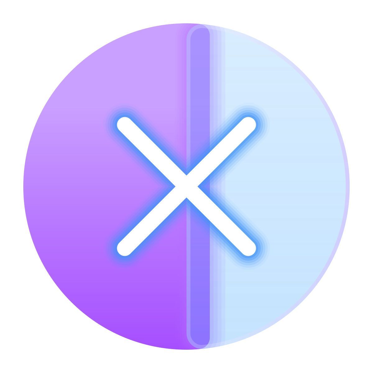 glassmorphism 스타일 cancel 아이콘