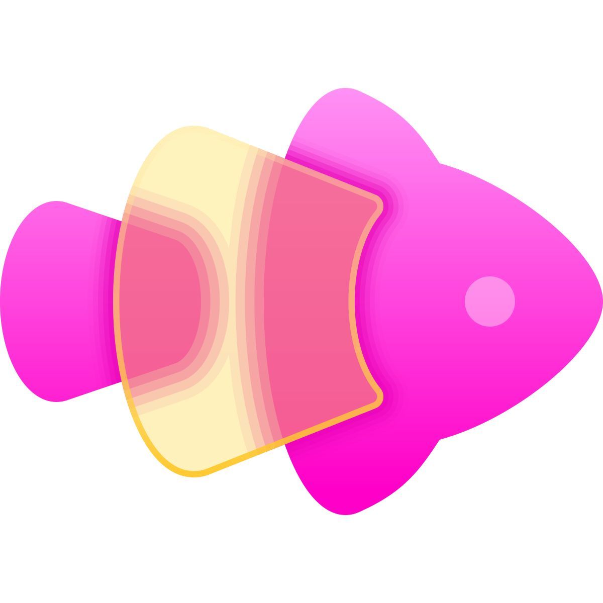 glassmorphism style pez payaso icon