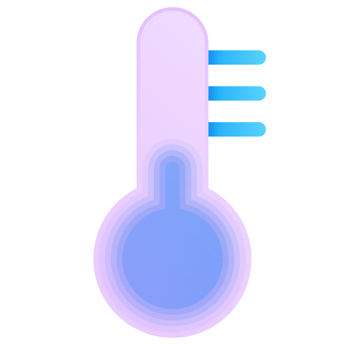 glassmorphism style cold icon