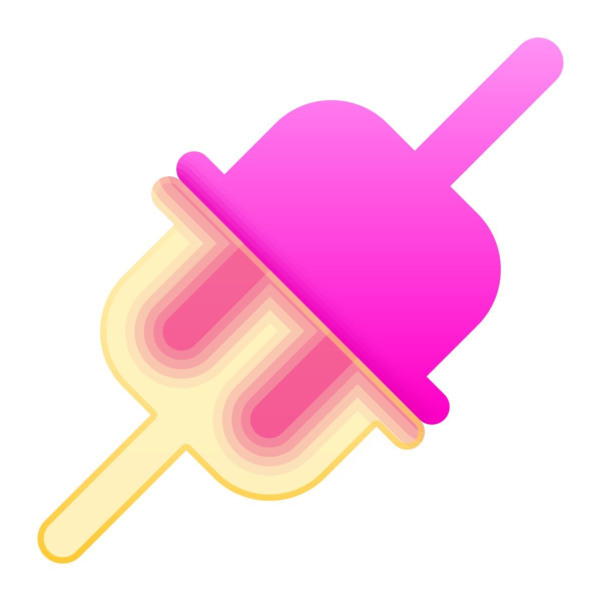 glassmorphism style connecté icon