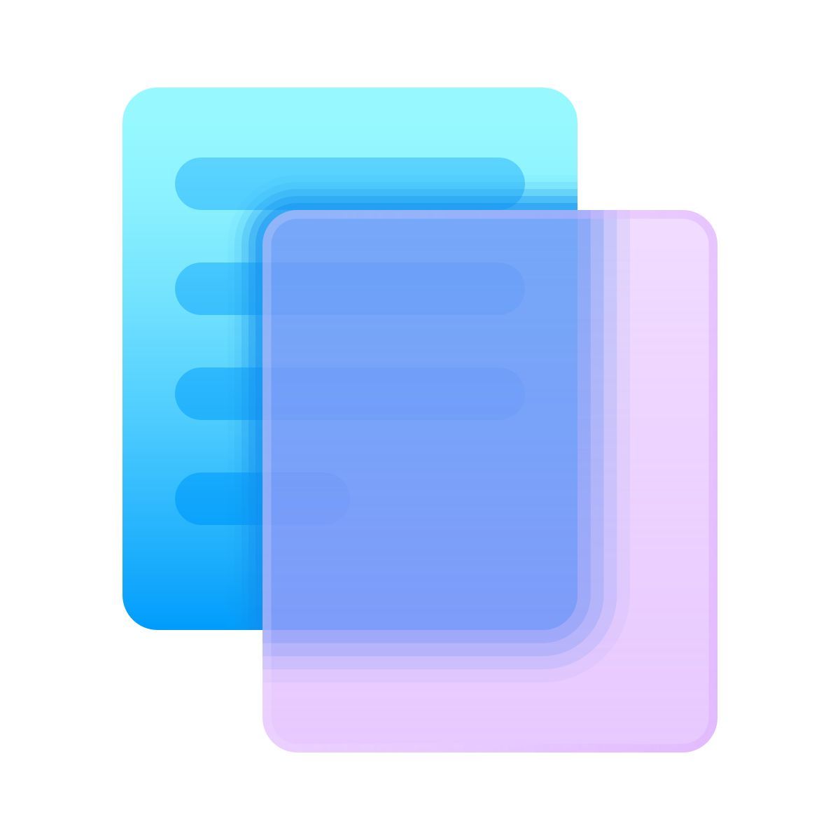 glassmorphism style copy icon