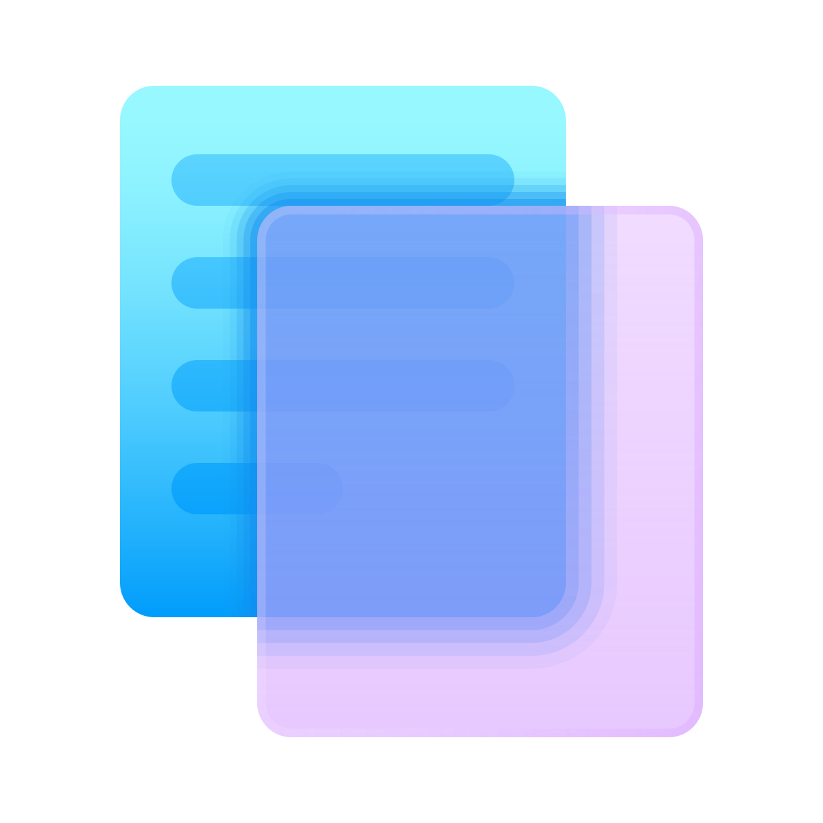 glassmorphism style copy icon