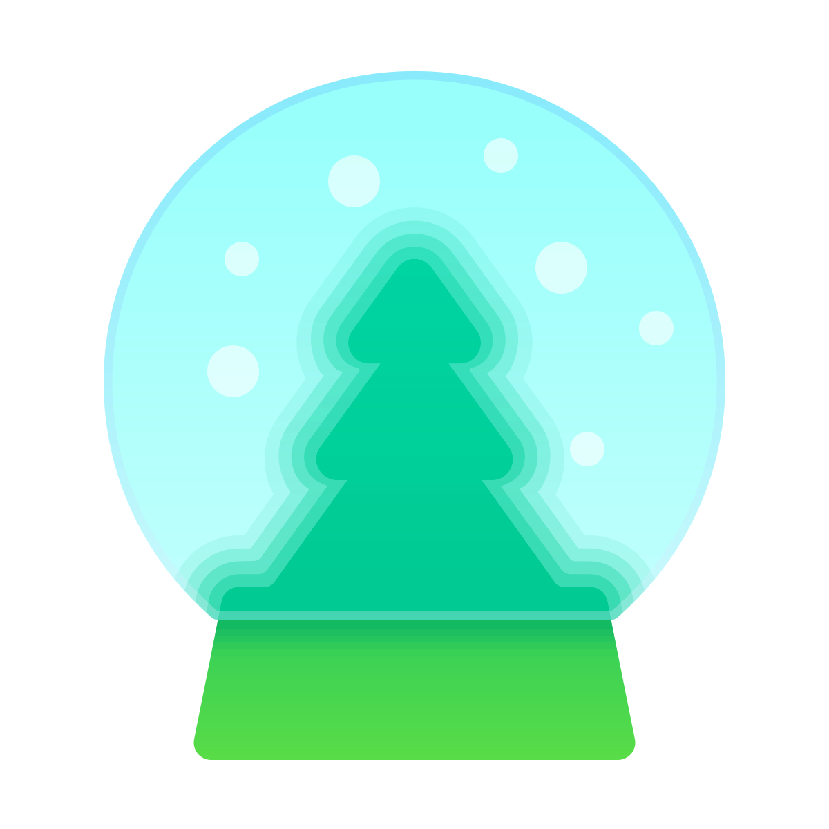 glassmorphism style crystal ball icon