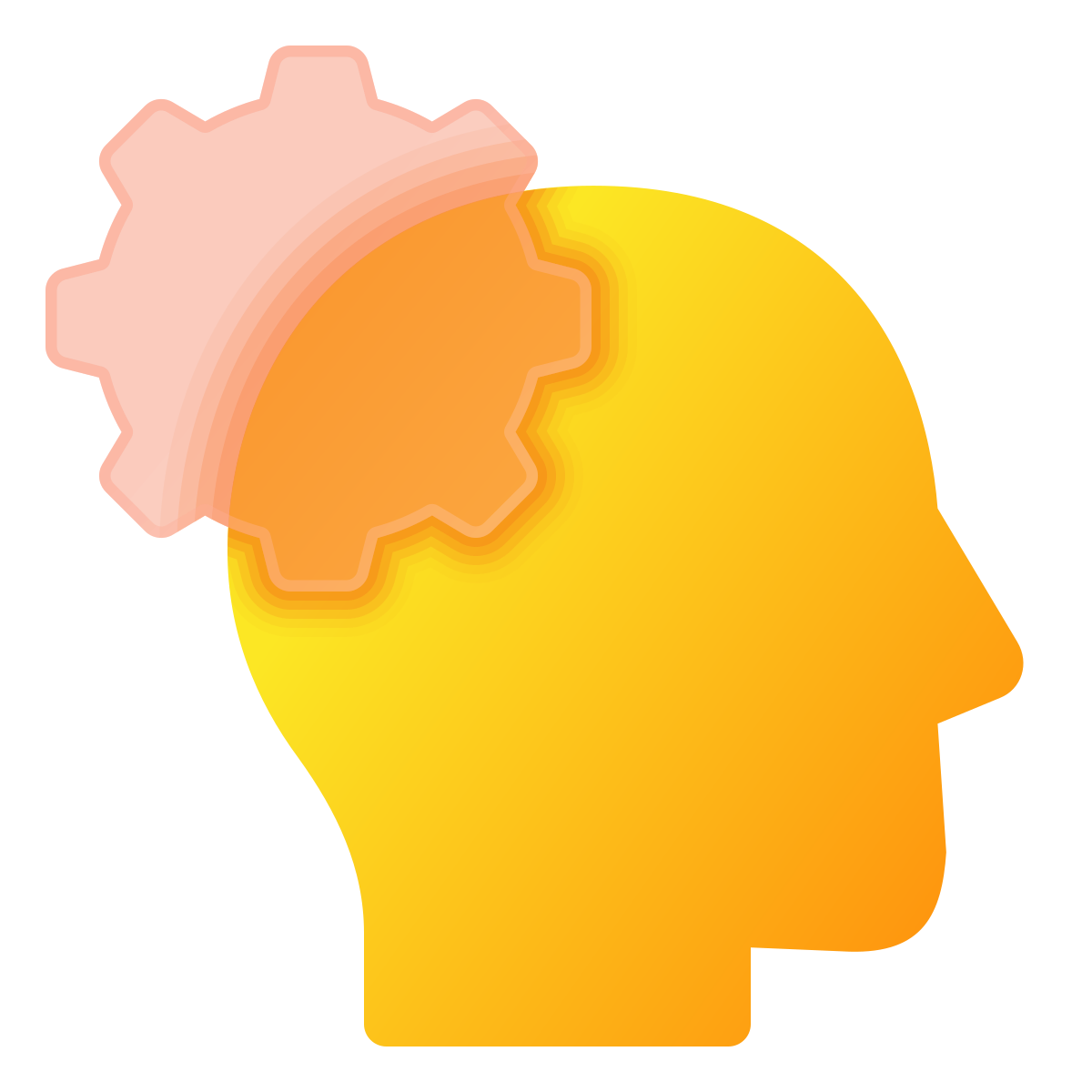glassmorphism style development skill icon