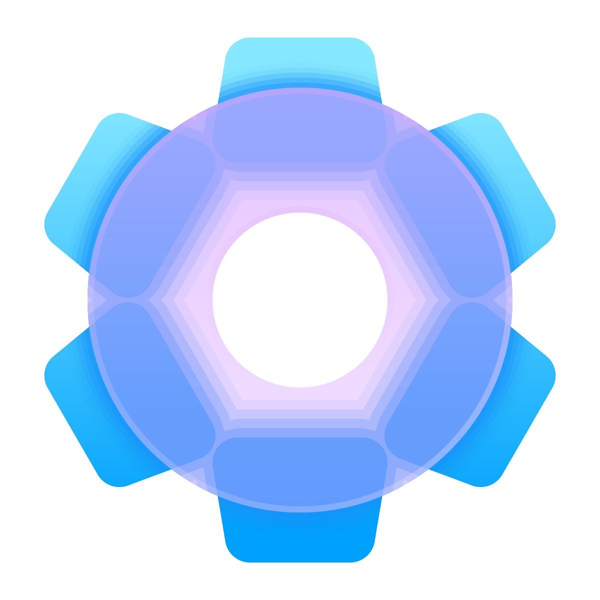 glassmorphism style ingeniería icon