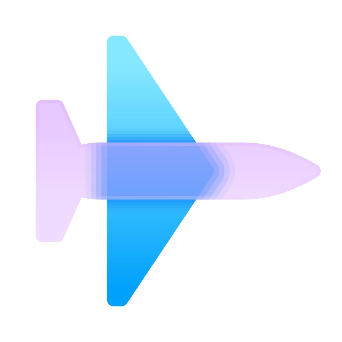 glassmorphism style 战斗机 icon