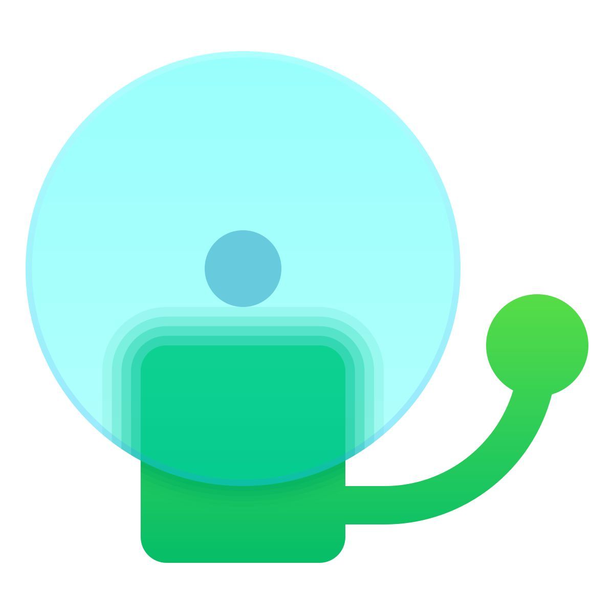 glassmorphism style 火災警報 icon