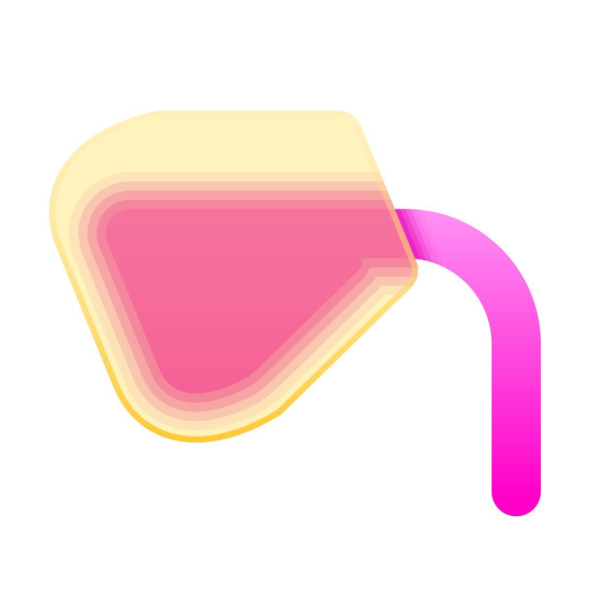 glassmorphism style gießerei icon