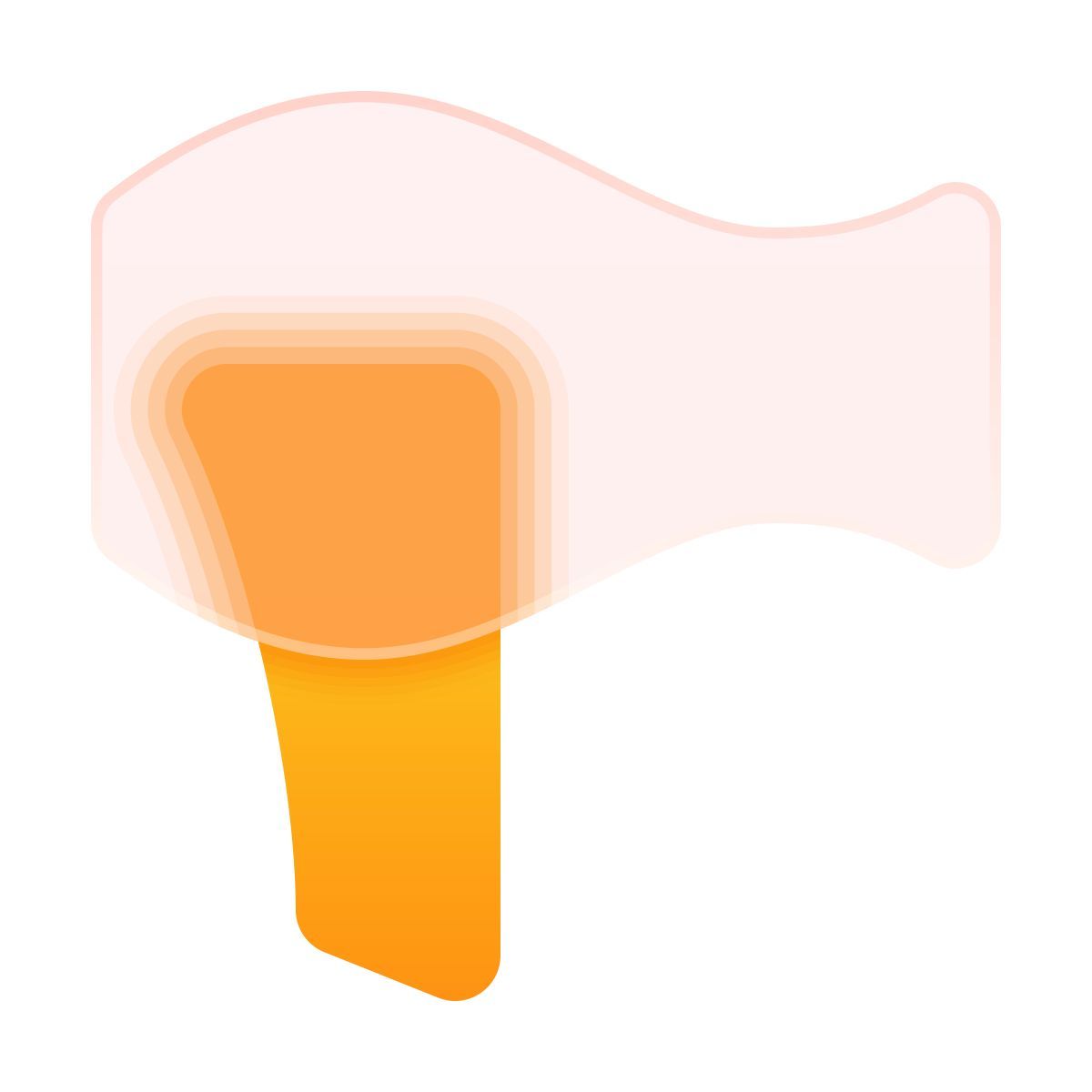 glassmorphism style фен icon