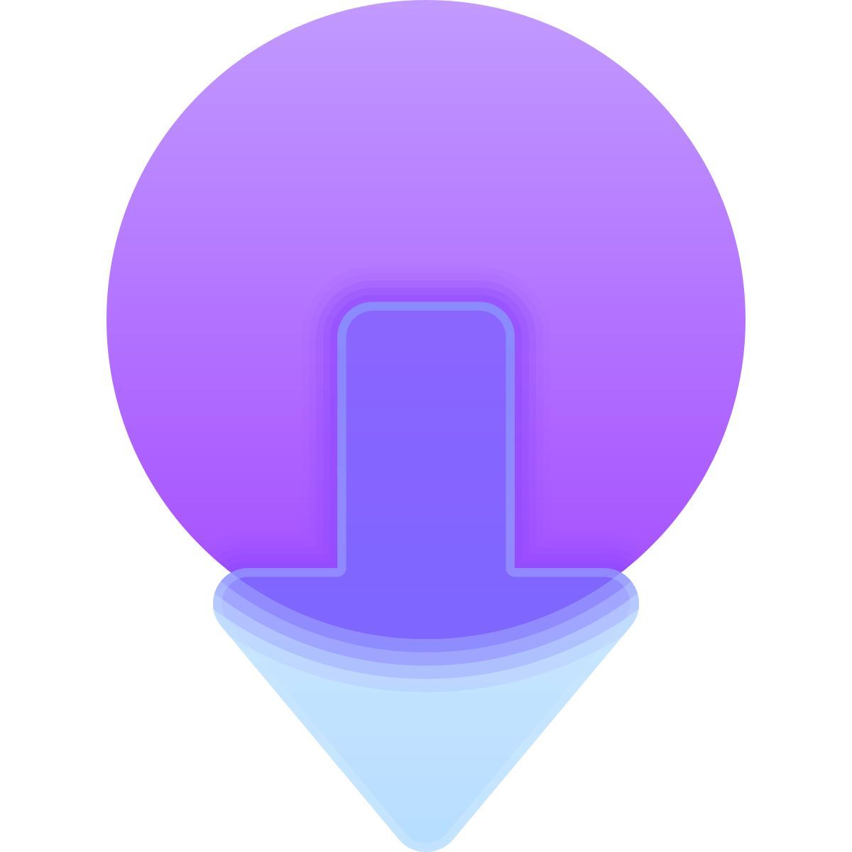icon interno glassmorphism estilo