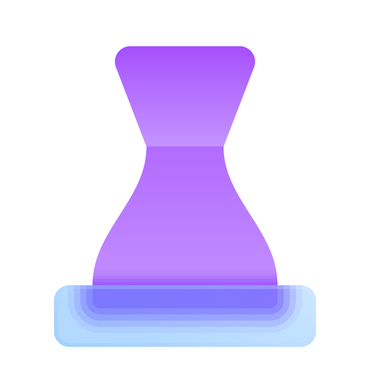 glassmorphism style king icon