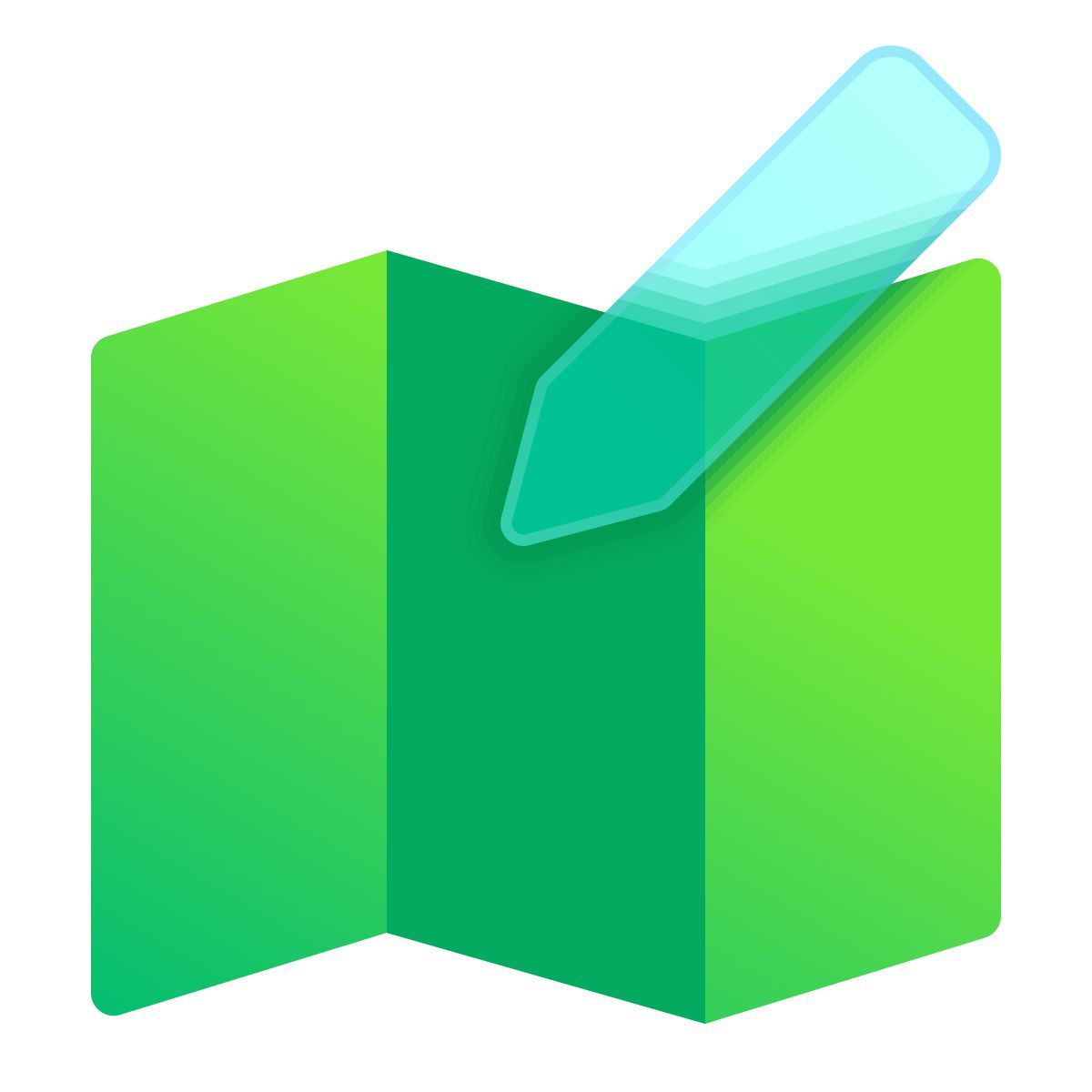 glassmorphism style modifica mappa icon