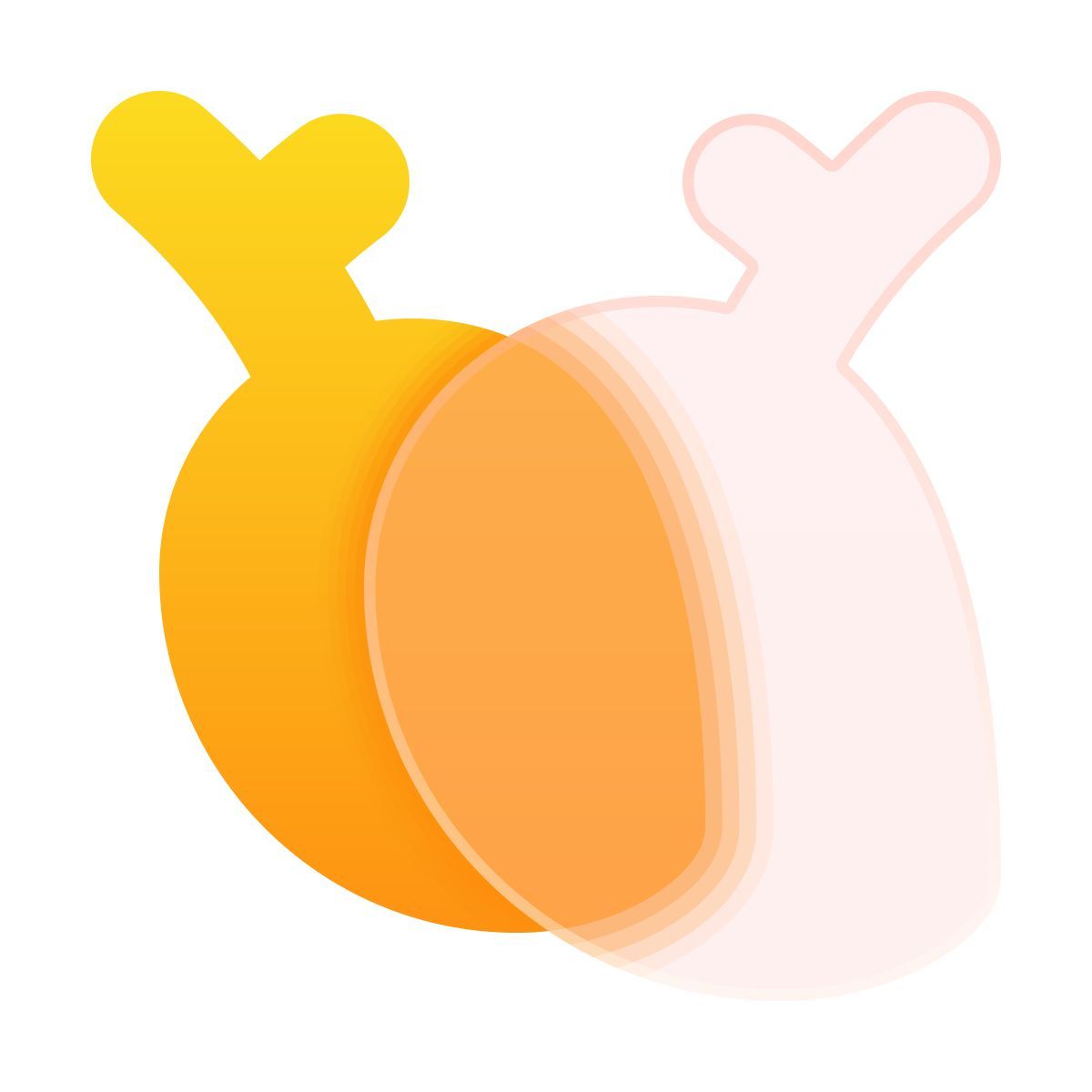 glassmorphism style cuore medico icon