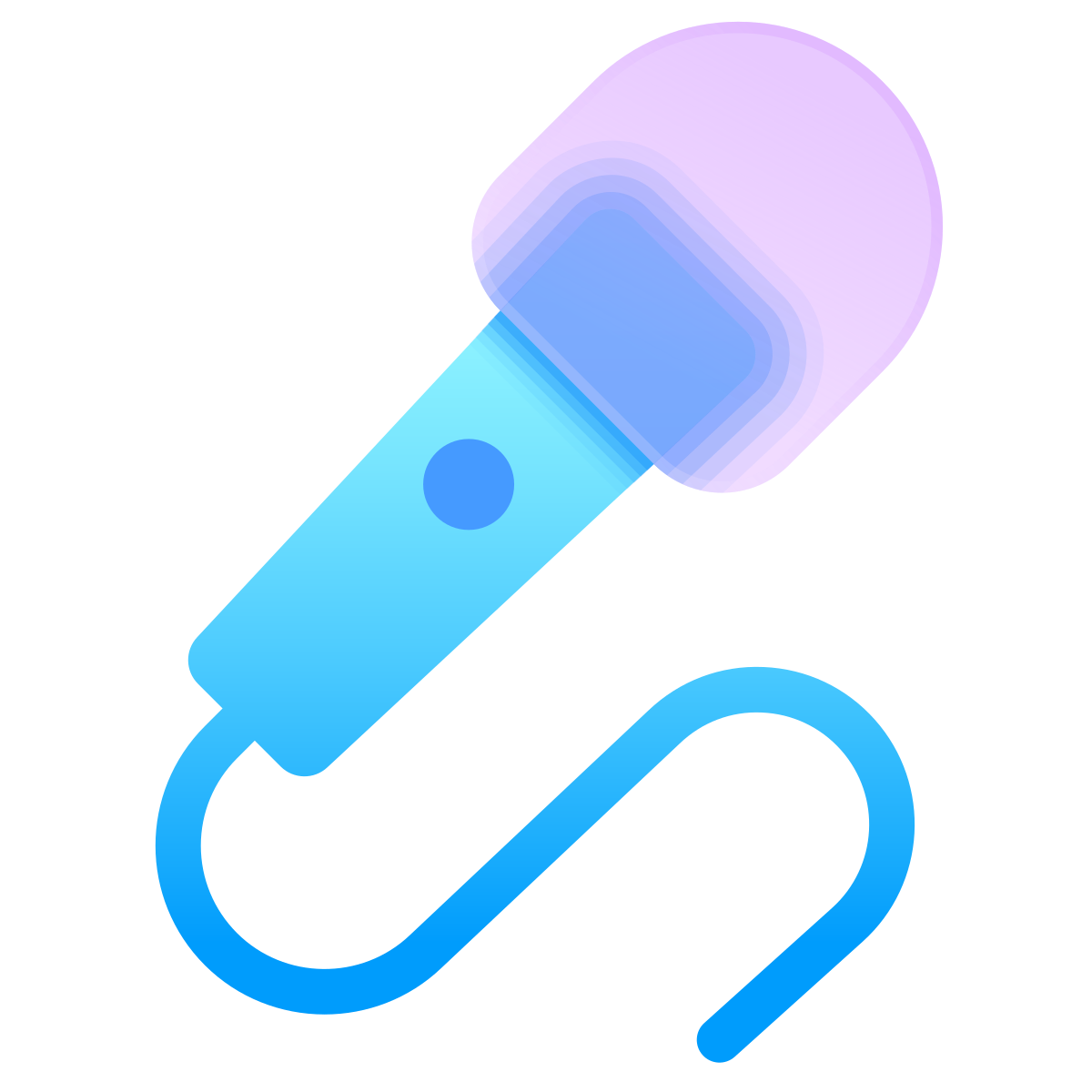 glassmorphism style micro icon