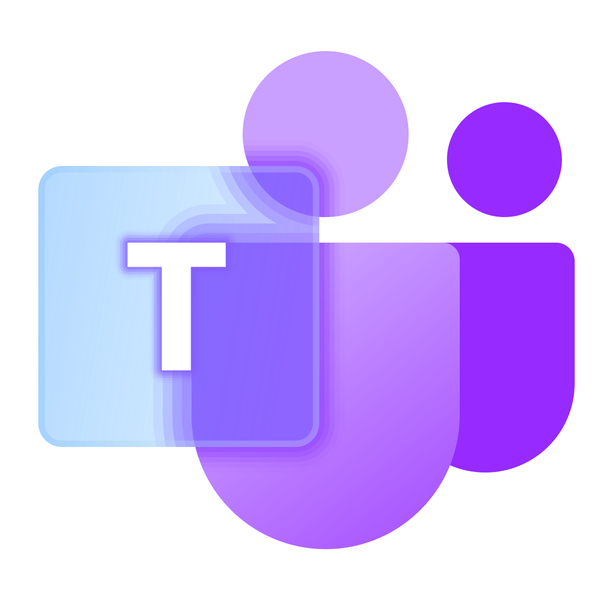 glassmorphism style microsoft teams icon