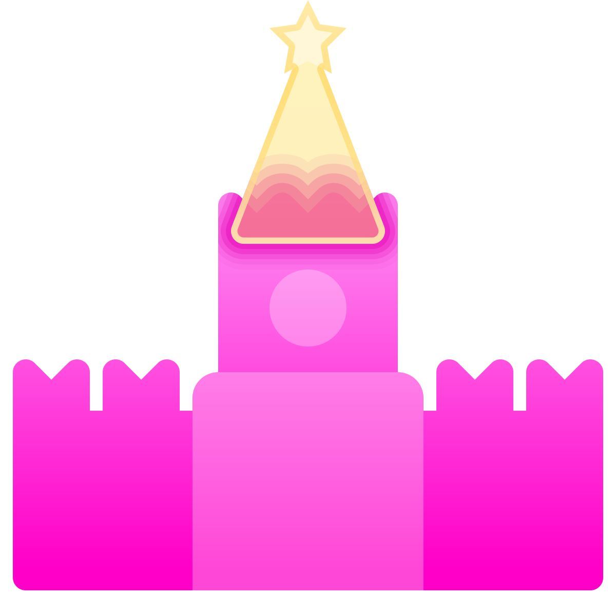 icon kremlin de moscovo glassmorphism estilo