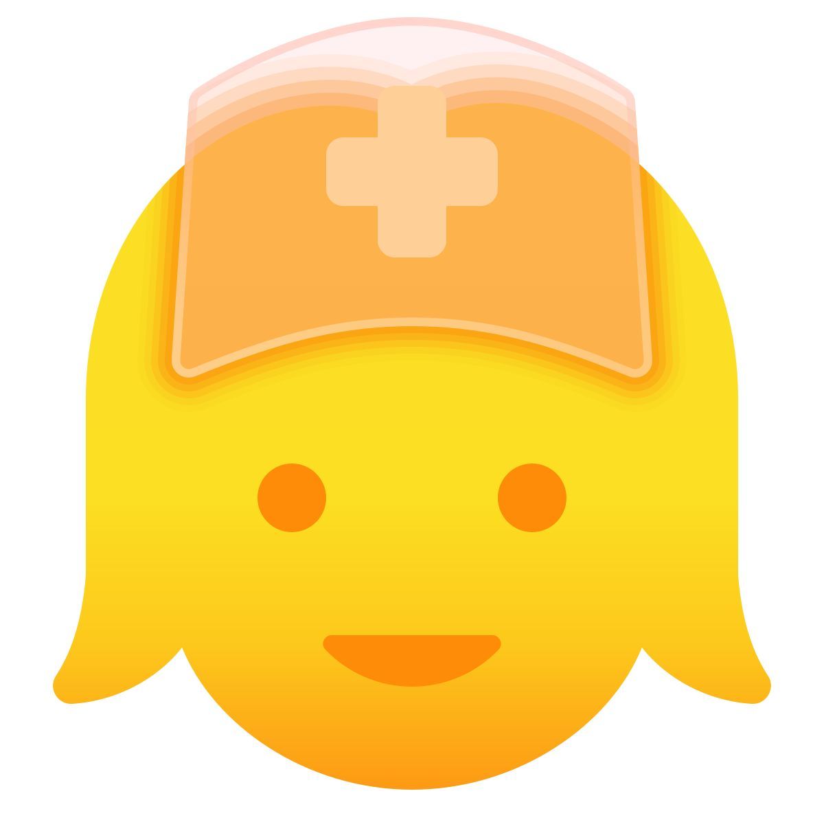 glassmorphism style медсестра icon