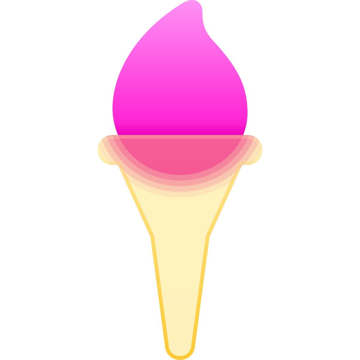 icona torcia olimpica glassmorphism stile