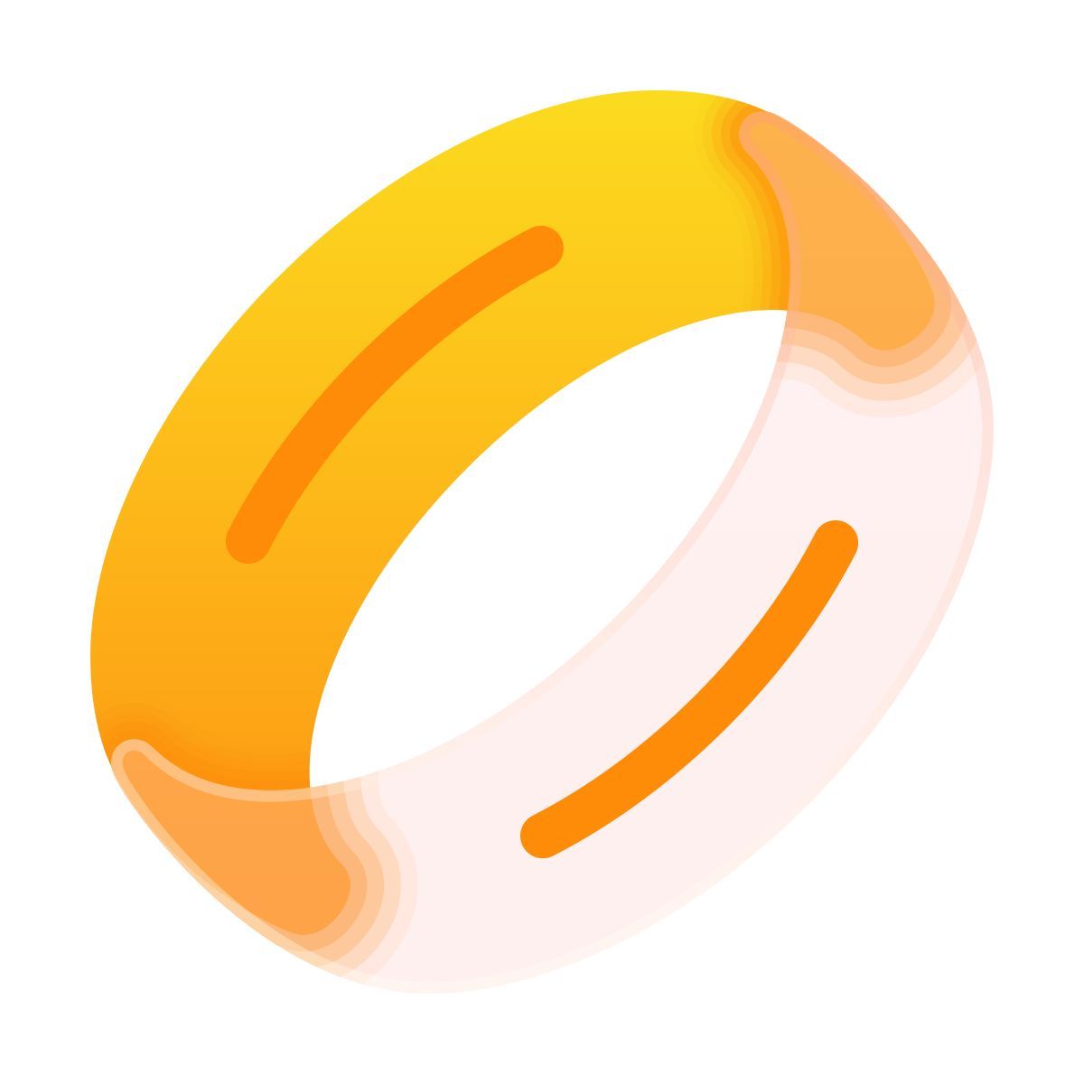 glassmorphism style ein ring icon