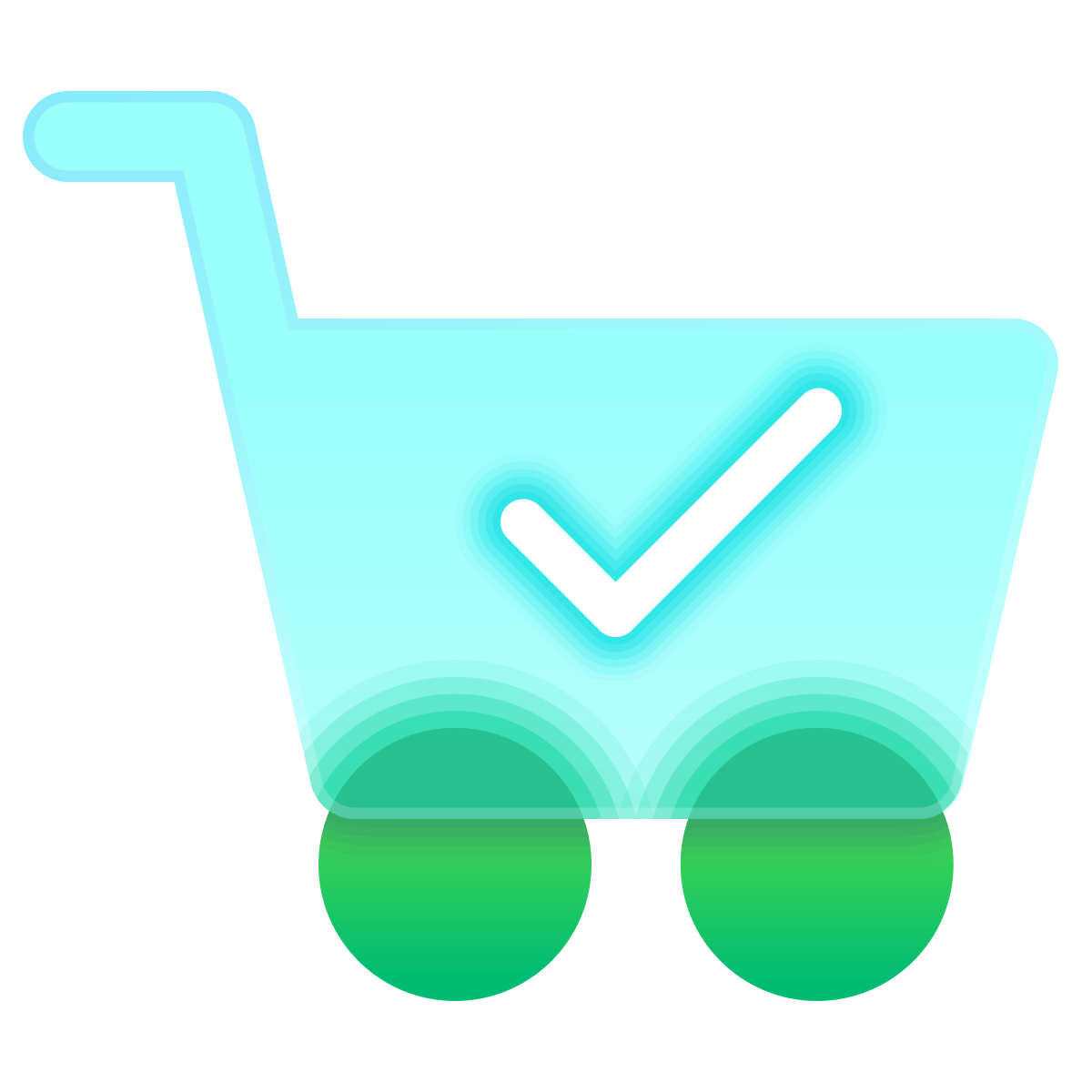 glassmorphism style paid icon