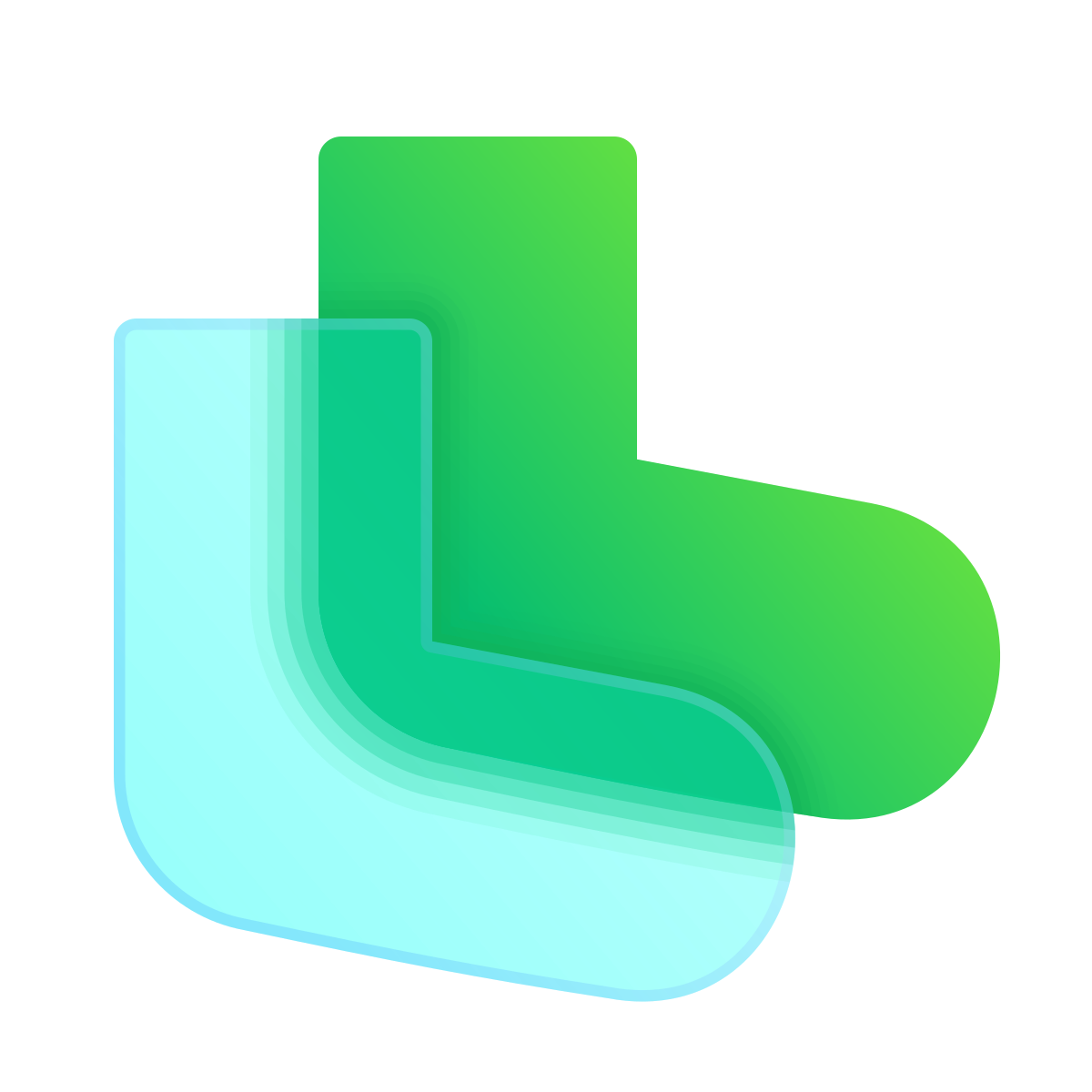 glassmorphism style pair of socks icon