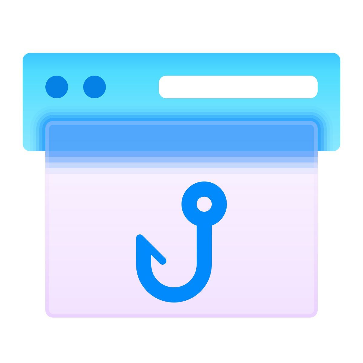 glassmorphism style фишинг icon