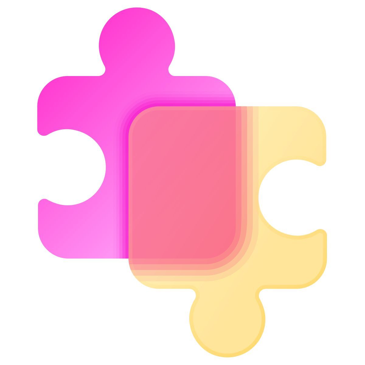 glassmorphism style puzzle icon