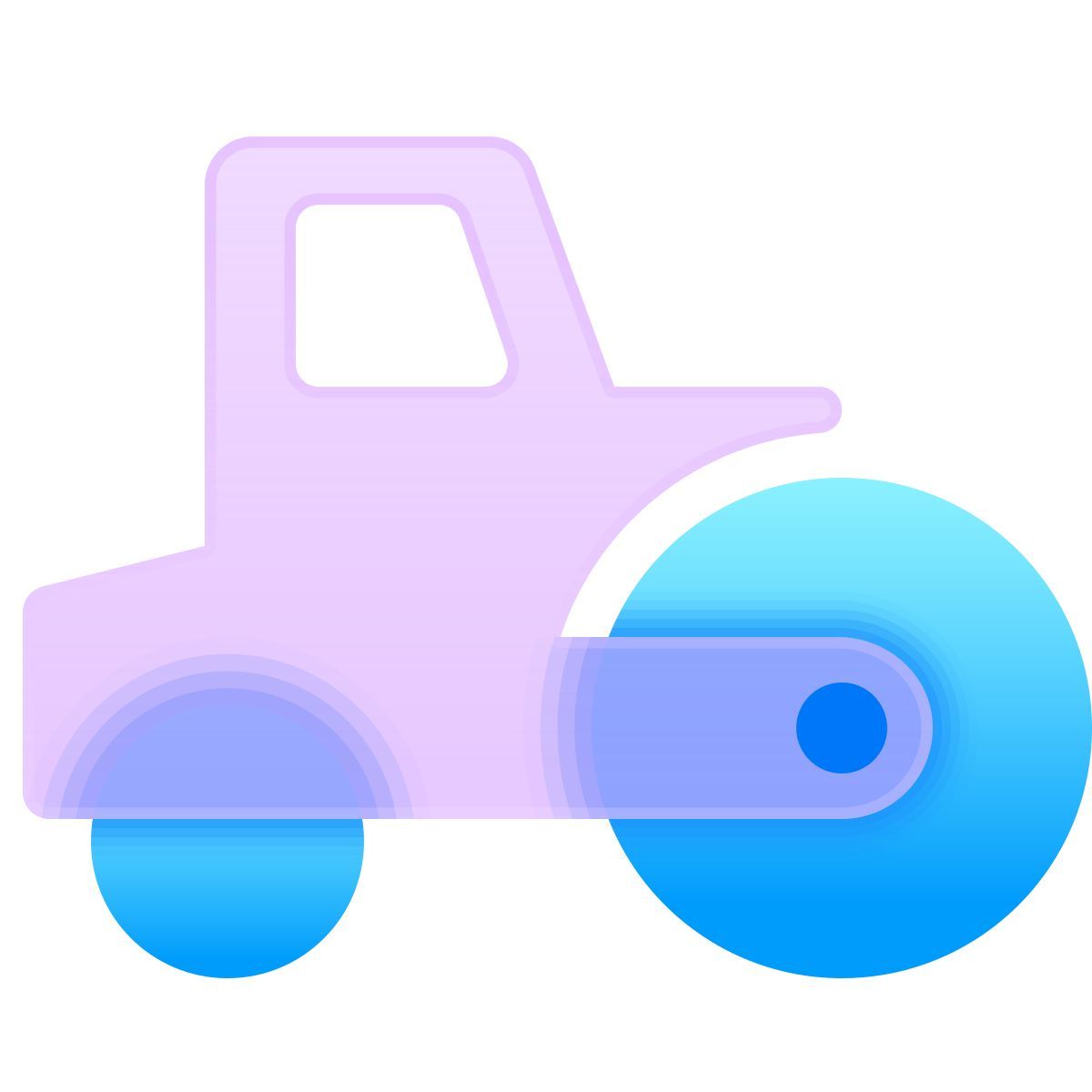 glassmorphism style rullo compressore icon