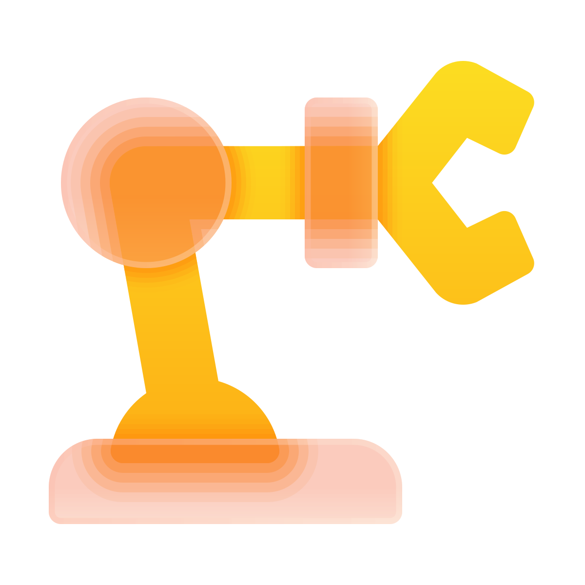 glassmorphism style robot icon