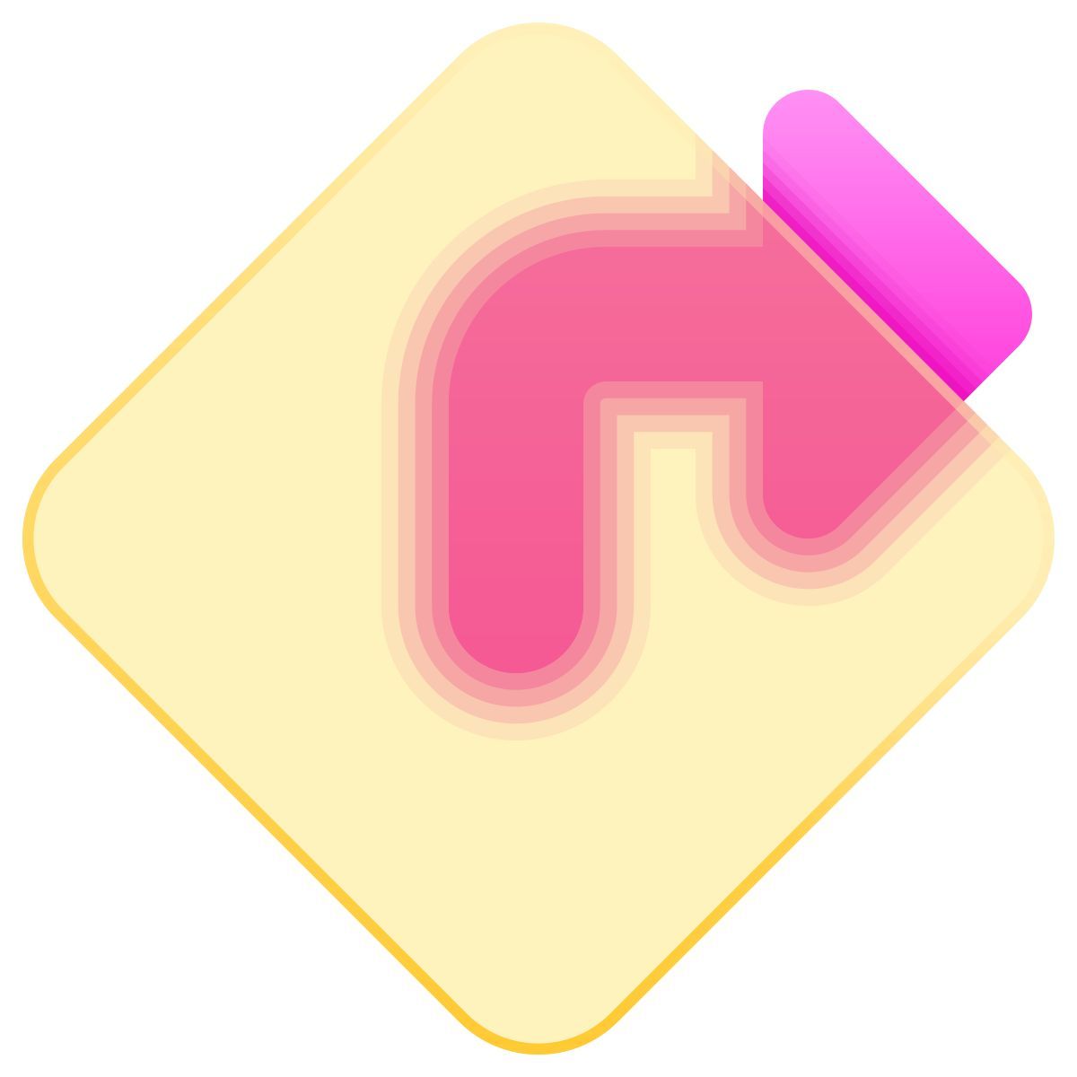 glassmorphism 风格 路线 图标