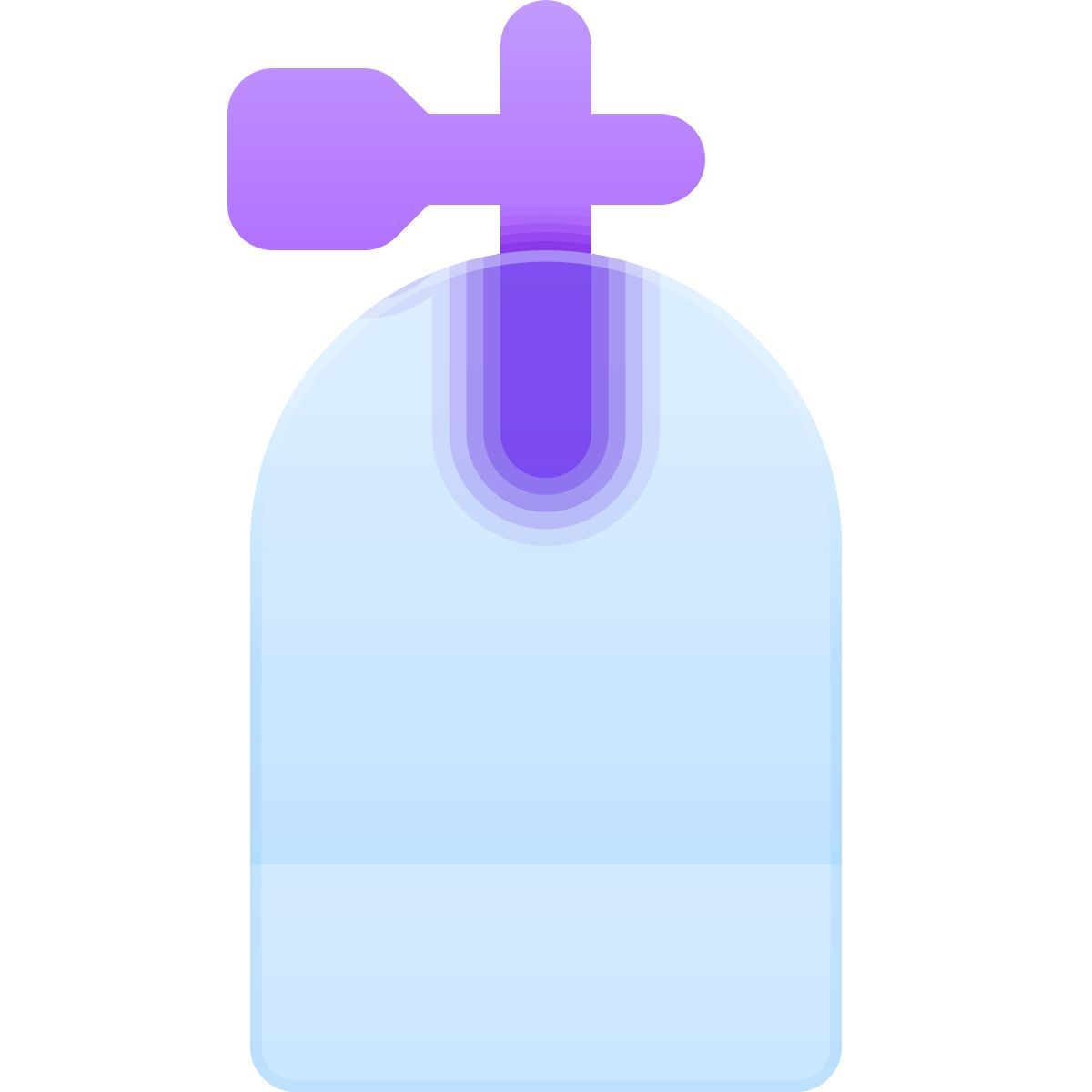 icône plongée glassmorphism style