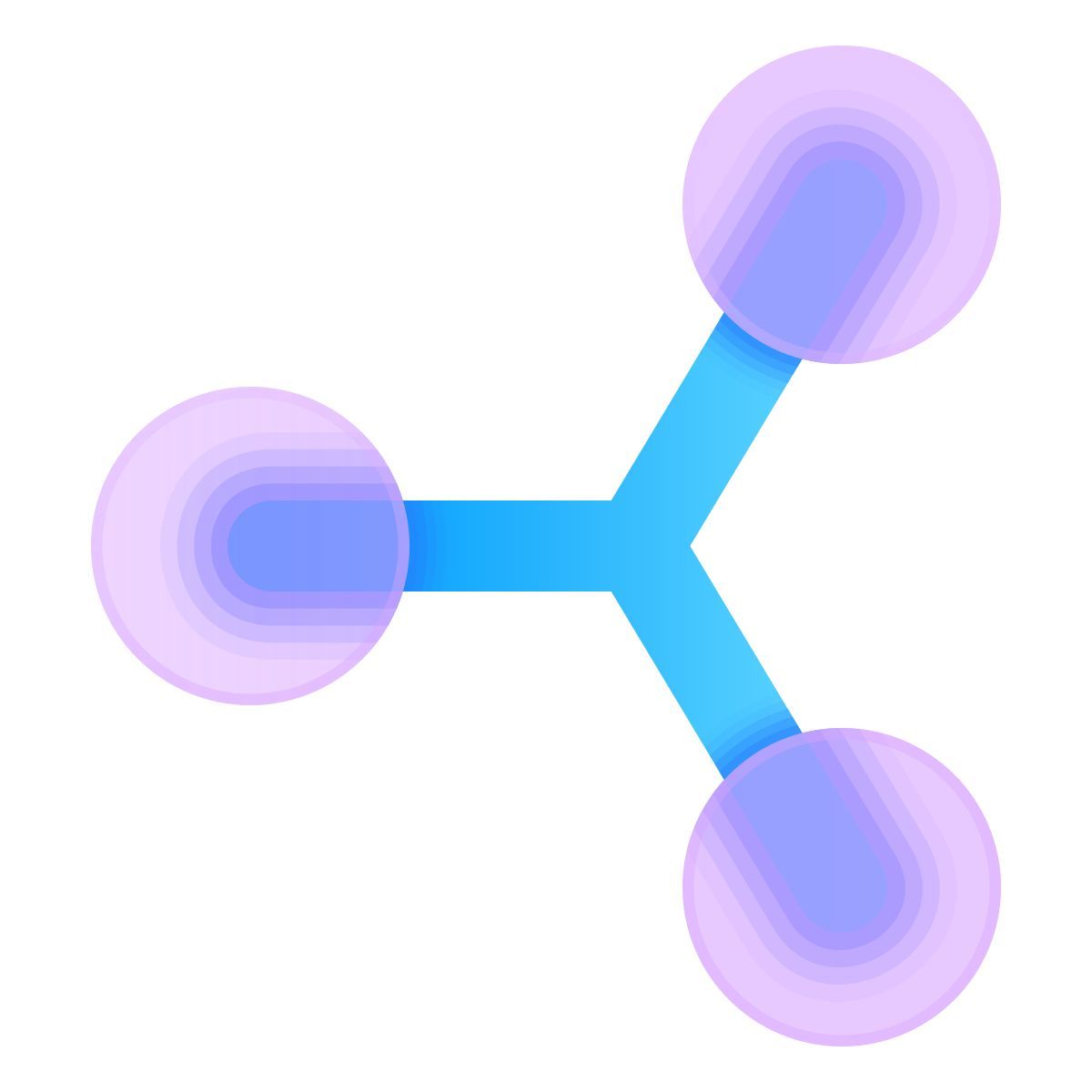 glassmorphism style connection icon