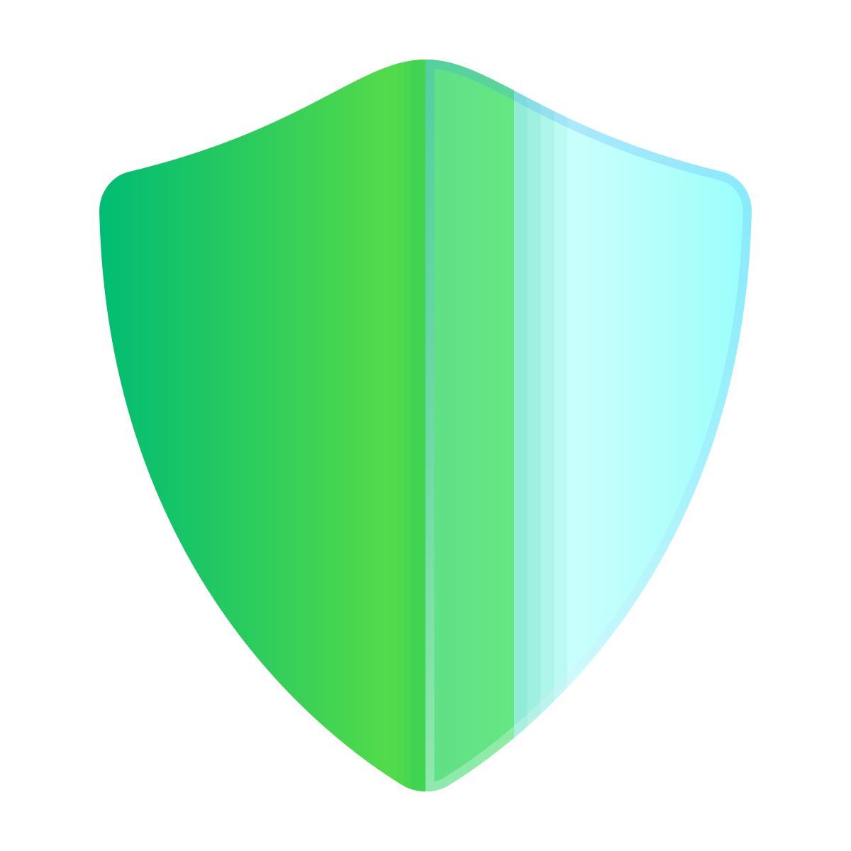 icon escudo glassmorphism estilo
