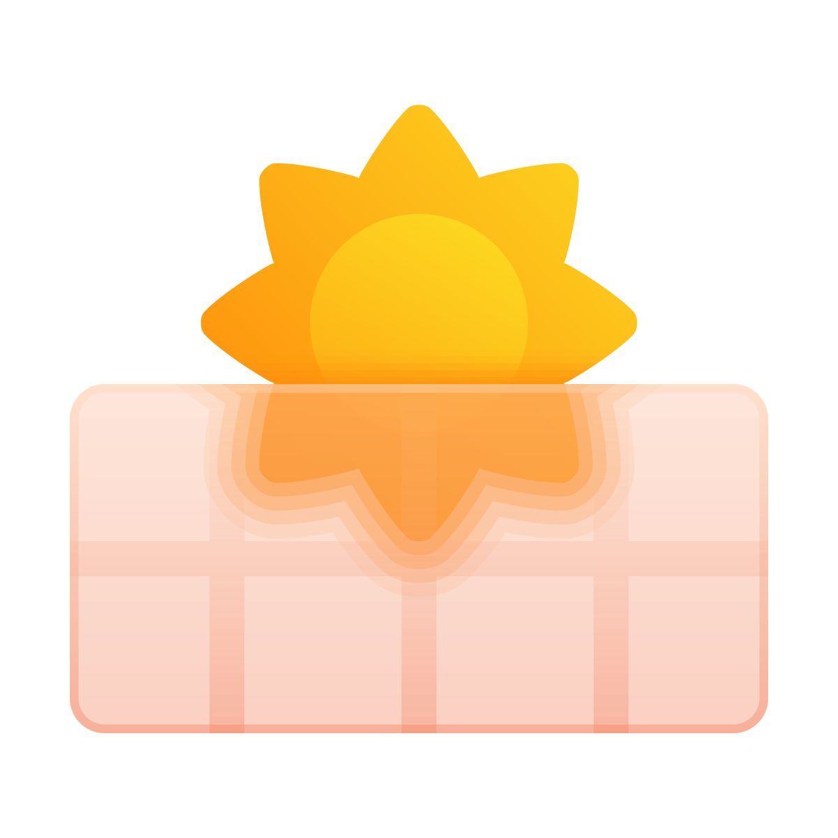 glassmorphism style solar panel icon