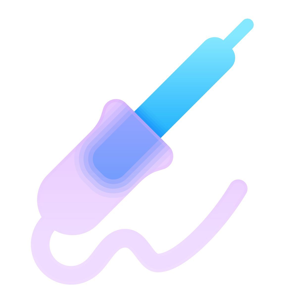 glassmorphism style fer à souder icon