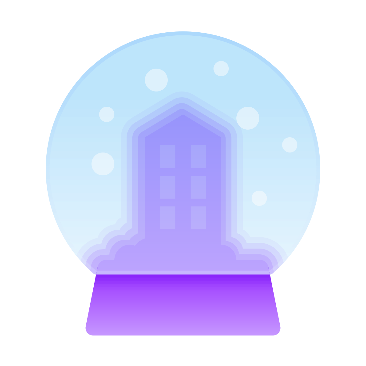 glassmorphism style souvenirs icon