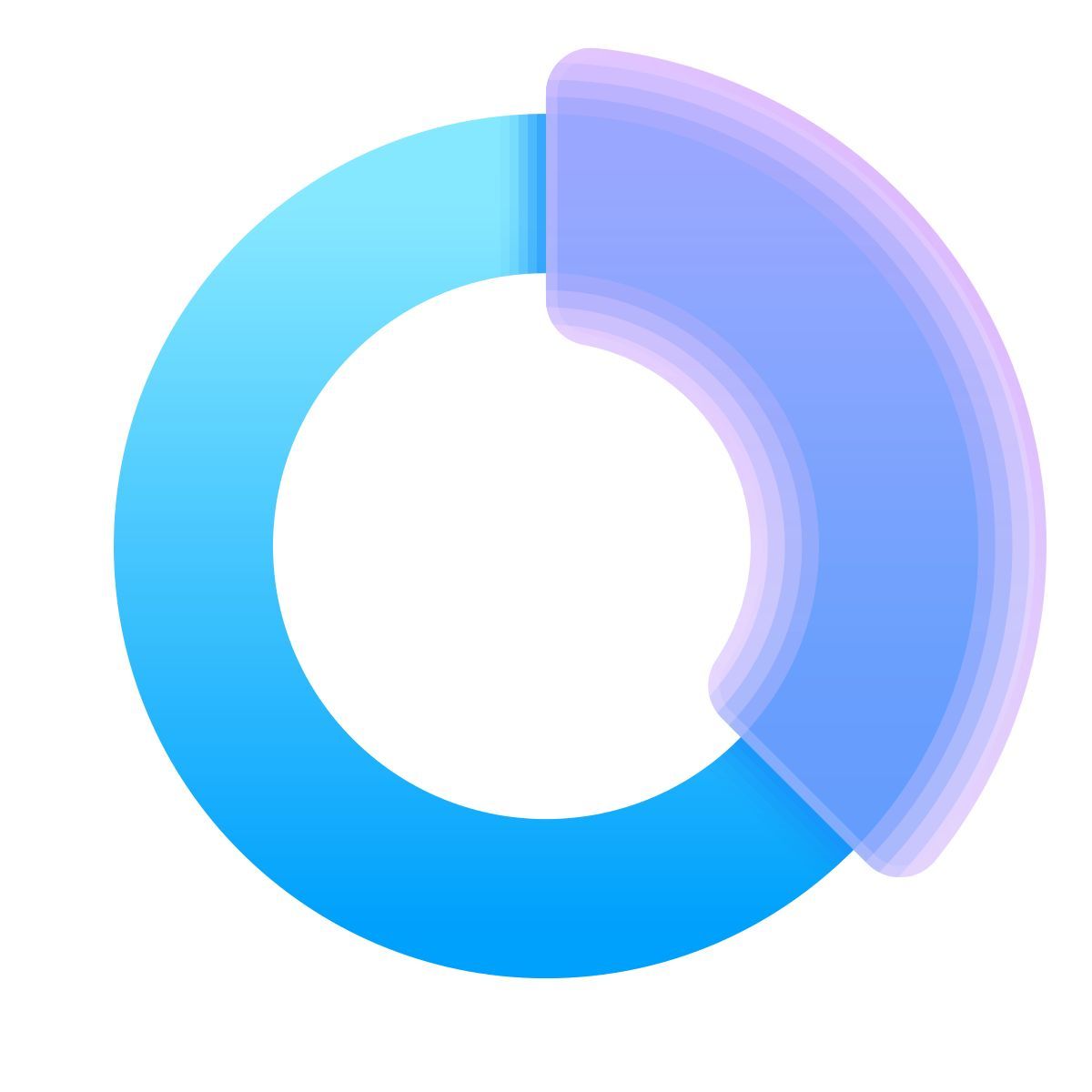 glassmorphism Stil lagerung Icon